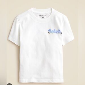 Crewcuts Kids White Tee with Multicolor Soleil Graphic